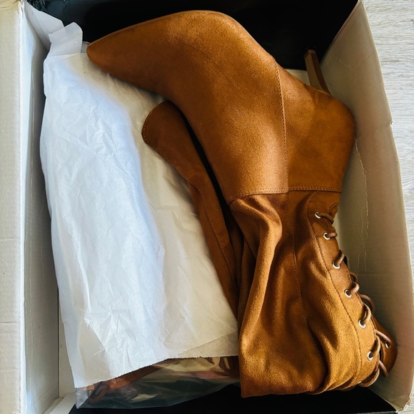 Torrid Faux Suede Stiletto Over the Knee Boot NWT Size 10W - Picture 6 of 9